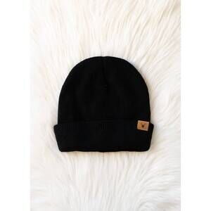 NEW PANACHE men's knit beanie in black
